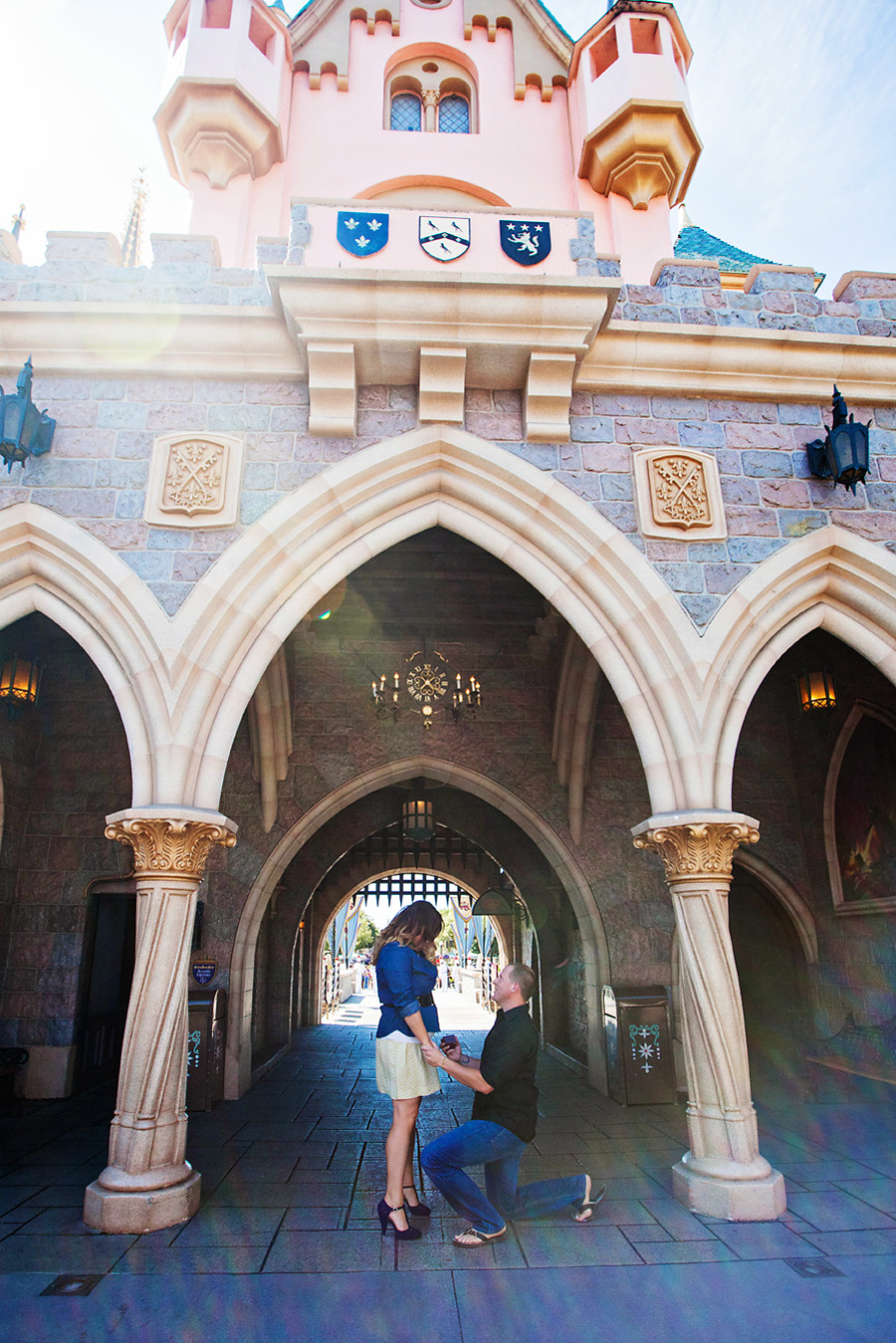 Disneyland Proposal Photographer Castle