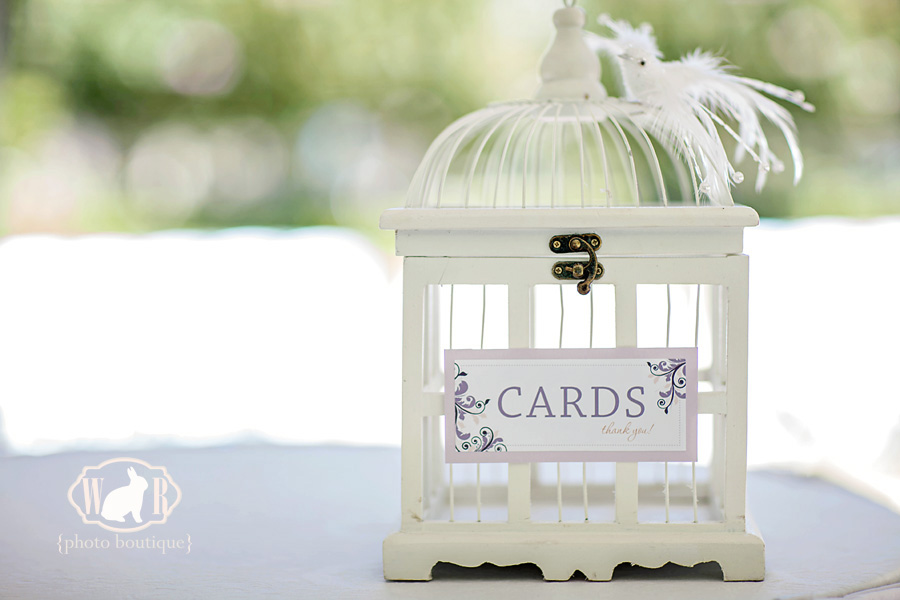 white rabbit photo boutique wedding birdcage card holder