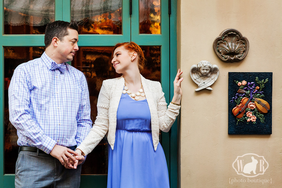 Disneyland Engagement Photos in New Orleans Square