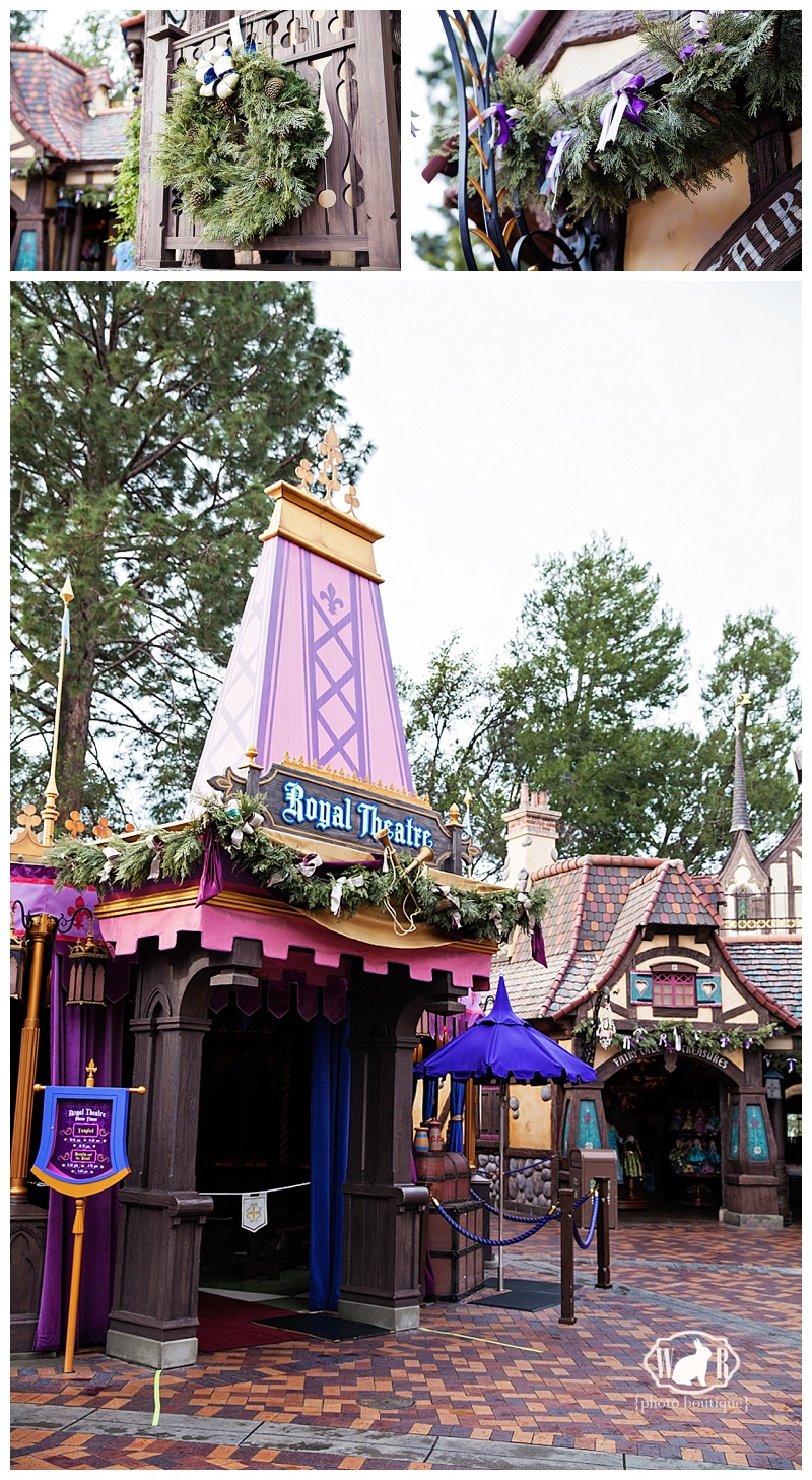 Fantasy Faire Theater Disneyland Holiday Decorations
