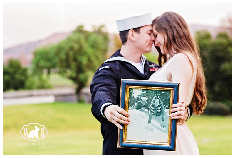 Navy engagement photos // White Rabbit Photo Boutique