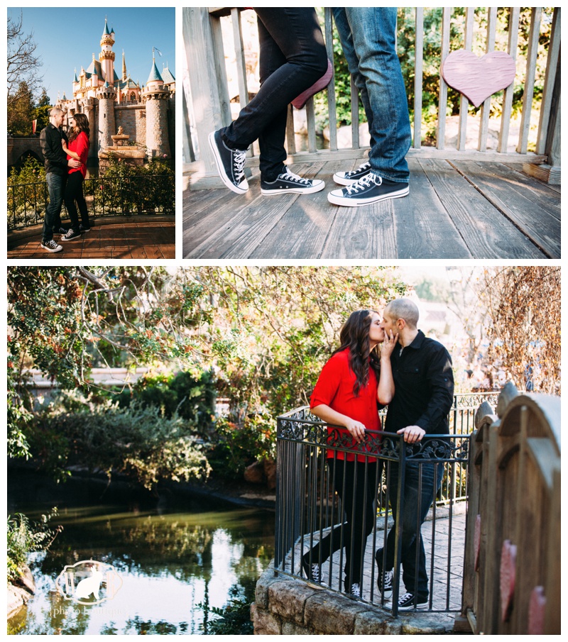 Engagement Photos at Disneyland  Sleeping Beauty's Castle // White Rabbit Photo Boutique