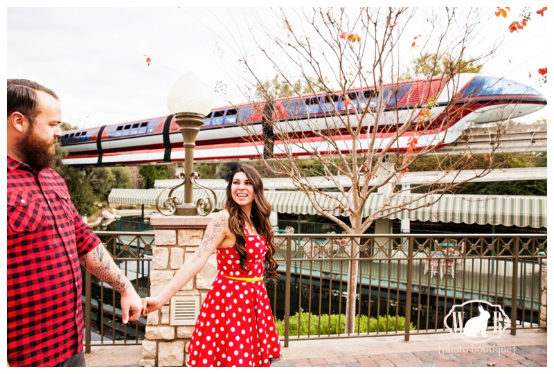 Disneybound Mickey and Minnie Toontown Engagement Photos at Disneyland  // White Rabbit Photo Boutique