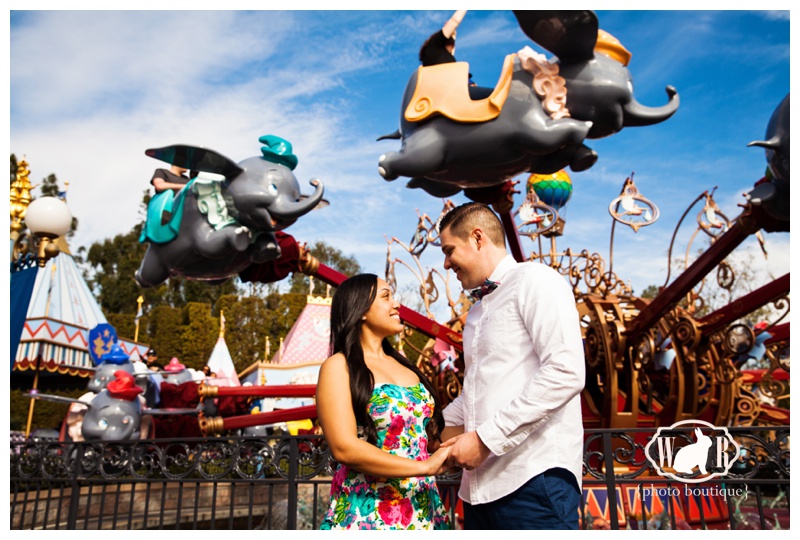 Disneyland Engagement Photos Dumbo Fantasyland