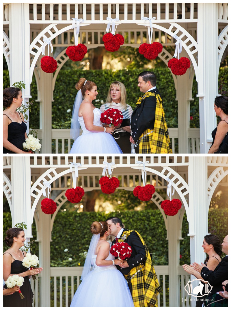 Disneyland Hotel Rose Court Garden Wedding