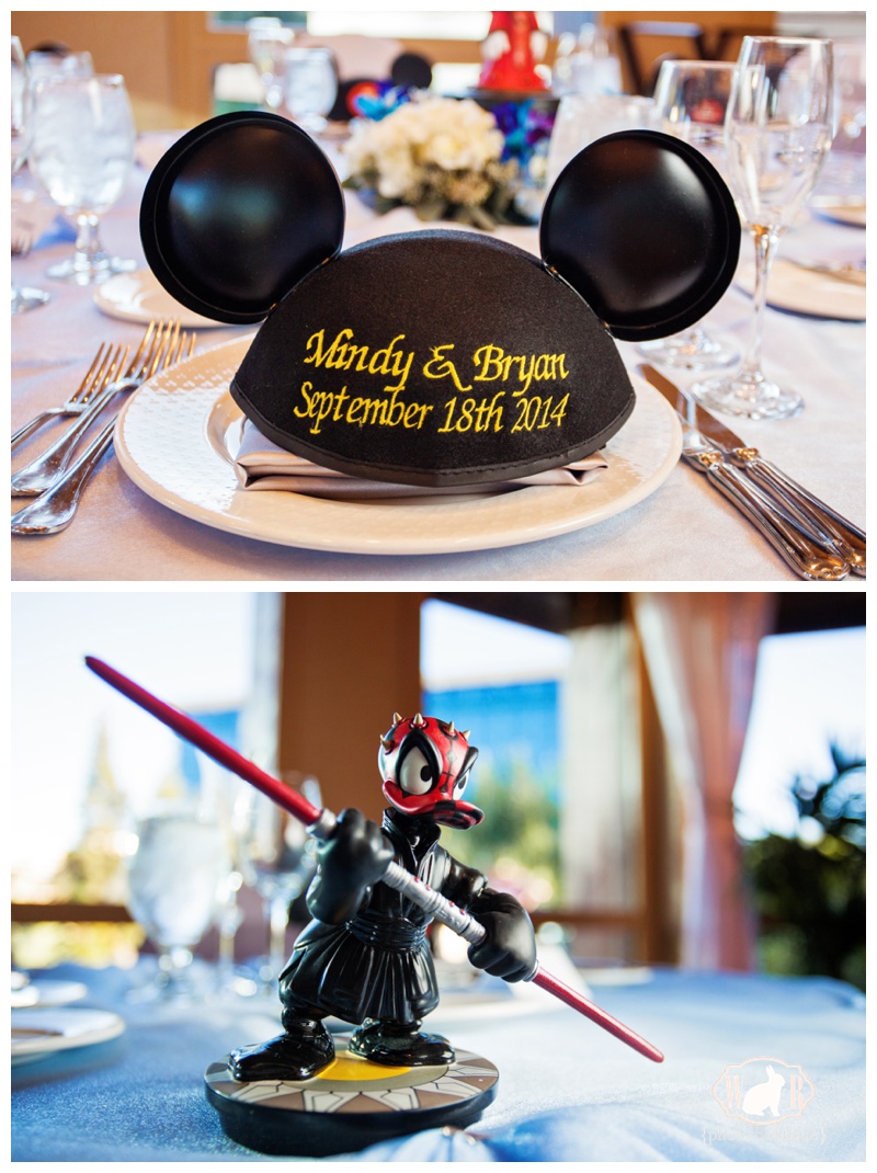 Star Wars Wedding Reception, Wedding Reception Sleeping Beauty Pavilion, star Wars Wedding Pictures, Star Wars Wedding, Disneyland Hotel Wedding