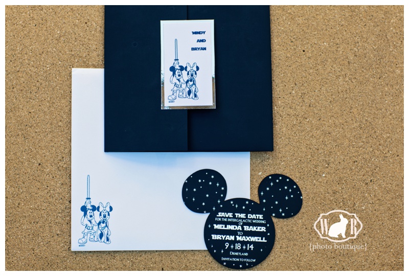 Star Wars wedding invitations, Star Wars Wedding, Disneyland Hotel Wedding
