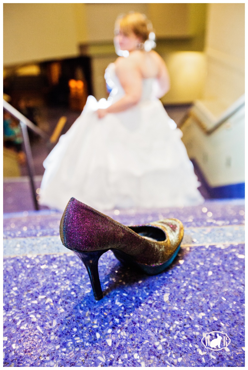 Cinderella Shoe Wedding Photo