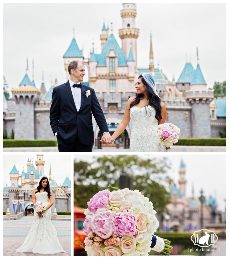 Disneyland Wedding Castle Photos