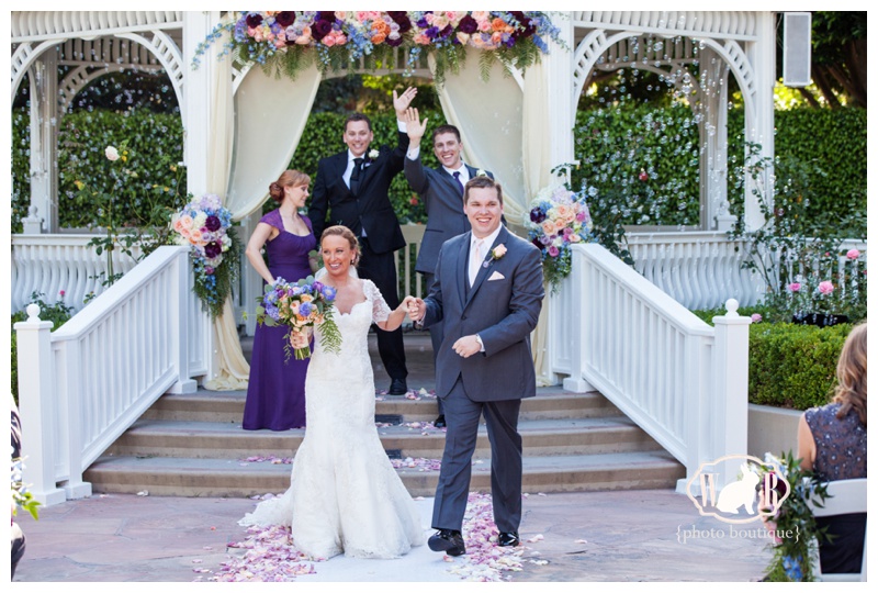 Rose Court Garden Wedding in May Disneyland Hotel