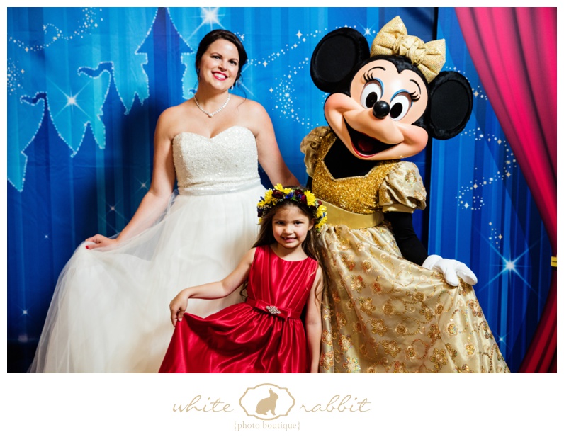 Minnie and Mickey Meet and Greet Wedding Photos