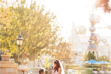 Disneyland Wedding Photos at Sleeping Beauty's Castle and the Haunted Mansion