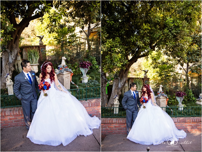 Haunted Mansion and Sleeping Beauty Castle Wedding Shoot