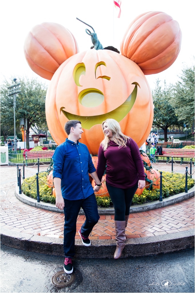 Disneyland Fall Engagement Photos