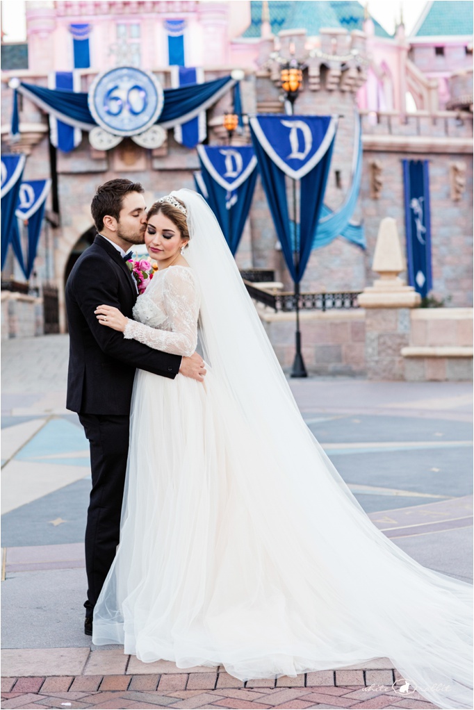 Disneyland Castle Wedding Photos