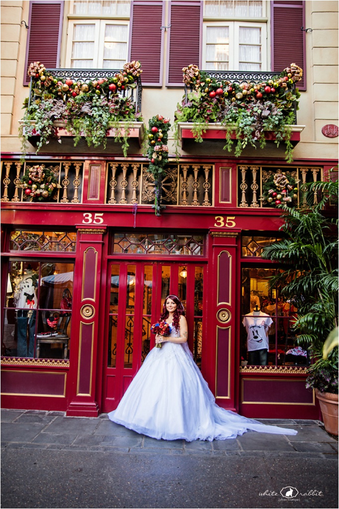 Disney Wedding Photos New Orleans Square
