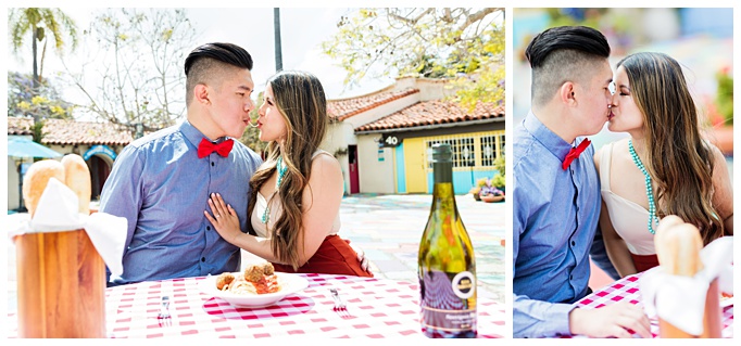 Lady and the Tramp Themed Engagement Photos
