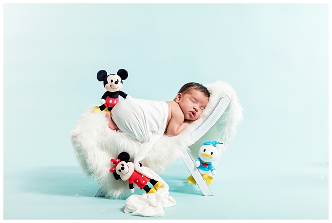 Disneyland themed newborn session