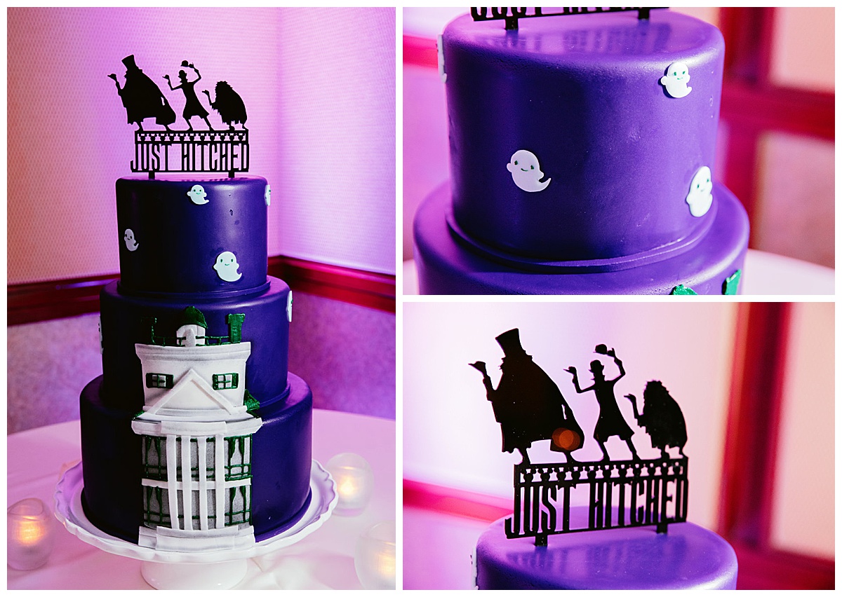 Haunted Mansion and Nightmare Before Christmas Wedding Cakes