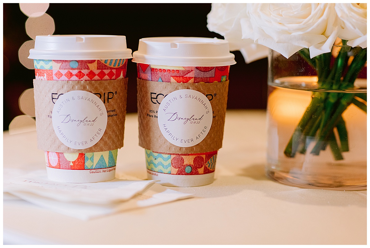 Disney Wedding fun Food Ideas - Hot Chocolate and Coffee Bar