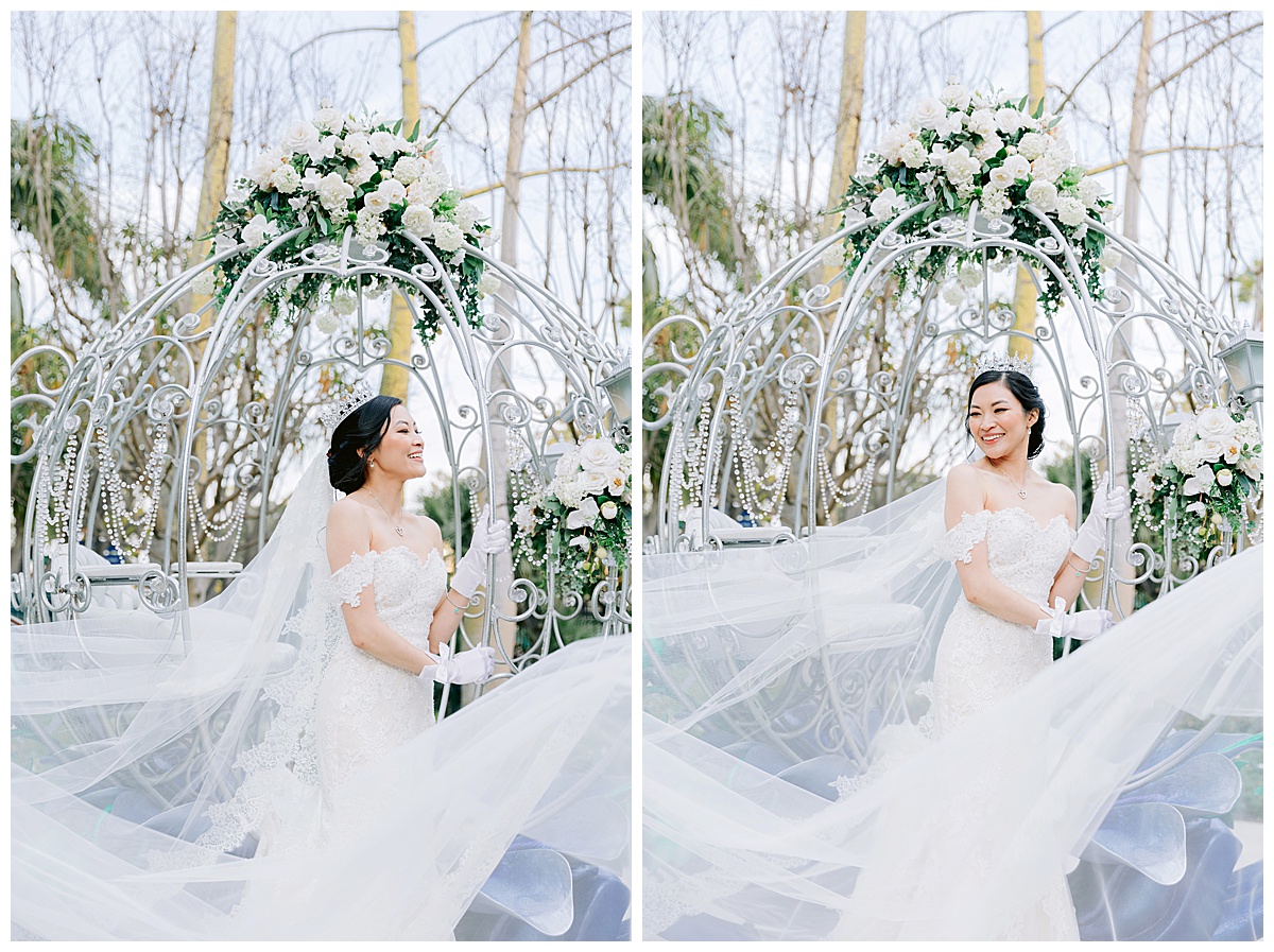 Disney Wedding Cinderella Carriage Photos - White Rabbit Photo Boutique