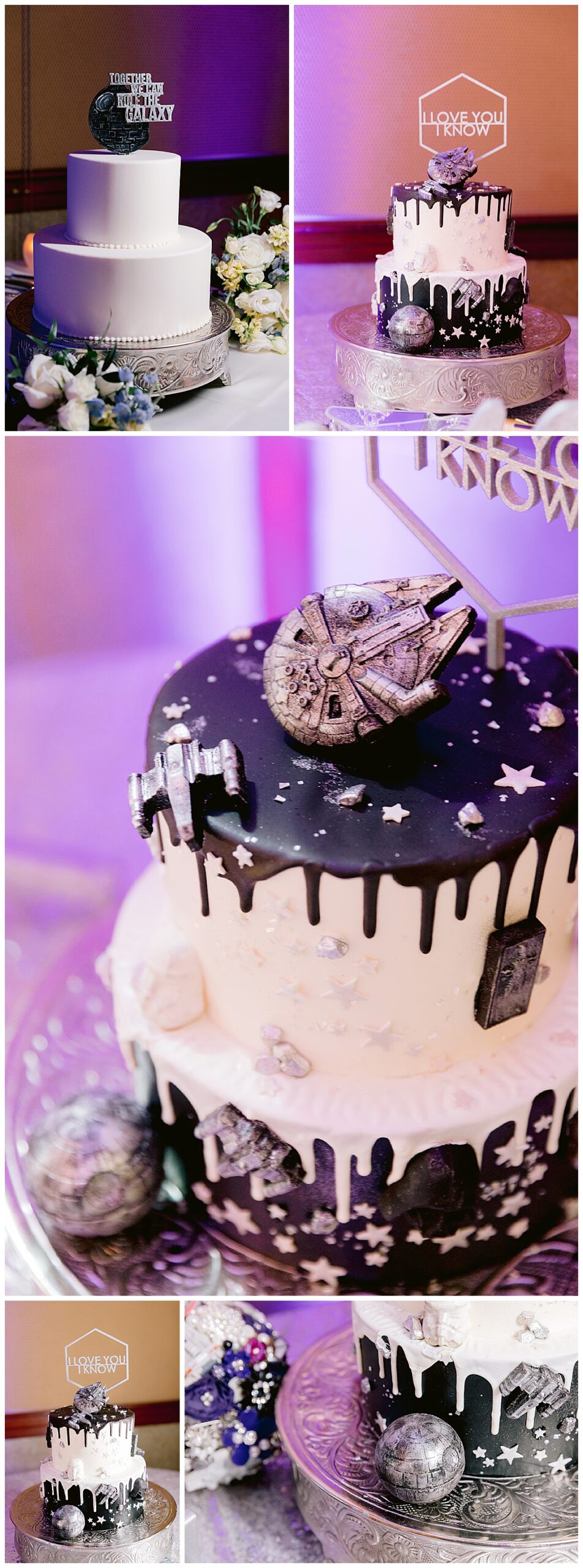 May the Fourth Be With You: Star Wars Weddings. Star Wars inspired Wedding Cake