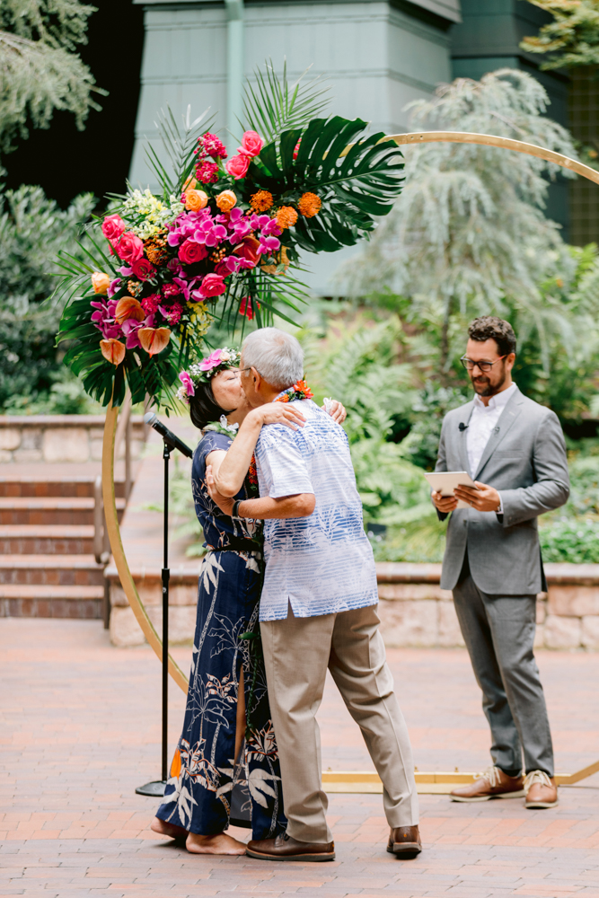 Hawaiian Vow Renewal Ceremony Disney Grand Californian Hotel
