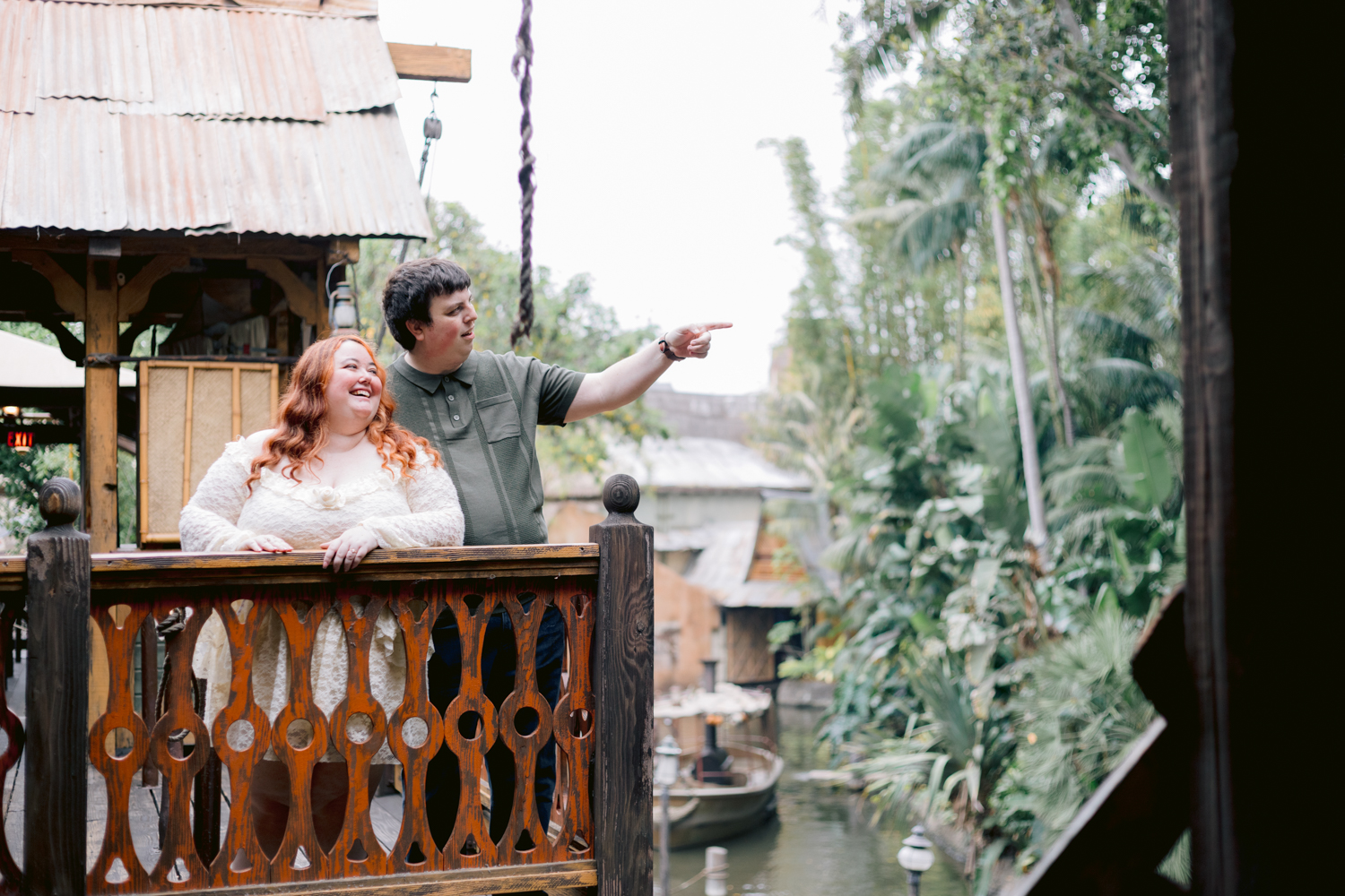 Disneyland engagement session with candid moments