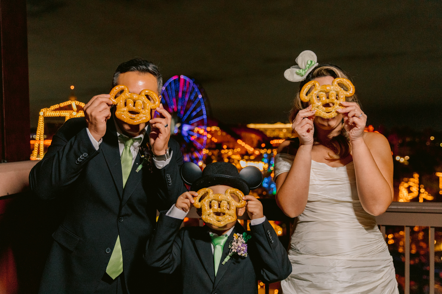 Disneyland Vow Renewal Grand Californian Parkview Terrace Mickey Pretzels