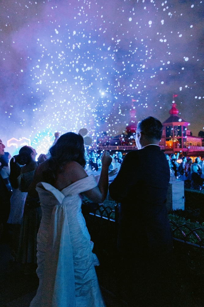 Disneyland vow renewal at the Animation Building captured by a Disneyland wedding photographer World of Color and Soaring