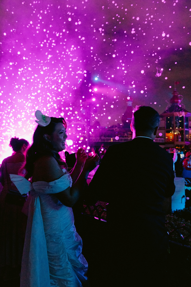 Disneyland vow renewal at the Animation Building captured by a Disneyland wedding photographer World of Color and Soaring