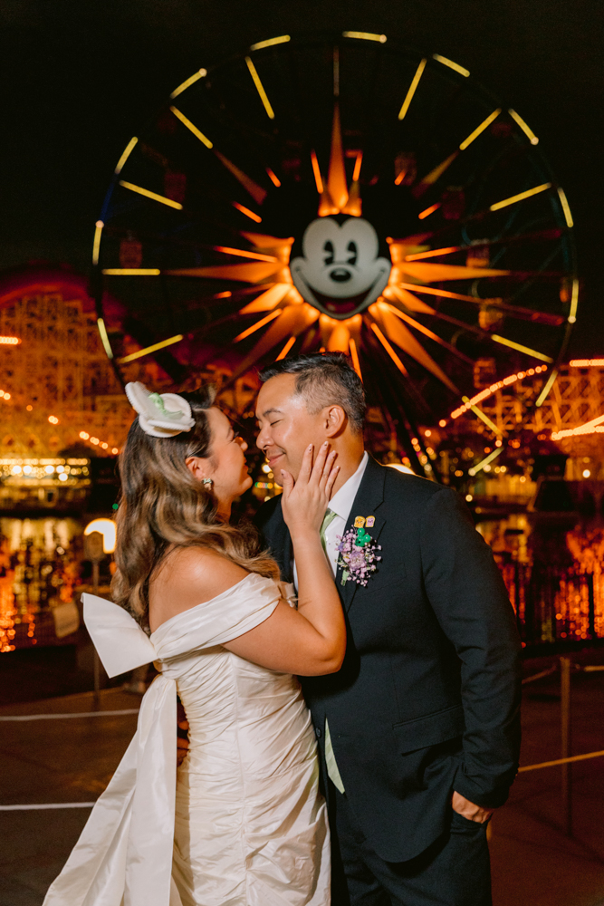 Disneyland vow renewal at the Animation Building captured by a Disneyland wedding photographer World of Color and Soaring