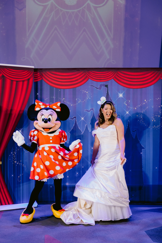 Disneyland vow renewal at the Animation Building captured by a Disneyland wedding photographer Animation Building Wedding