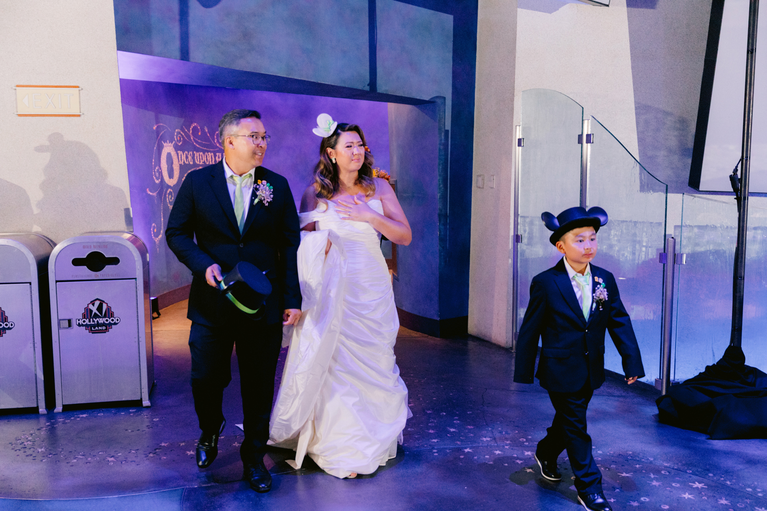 Disneyland vow renewal at the Animation Building captured by a Disneyland wedding photographer Animation Building Wedding