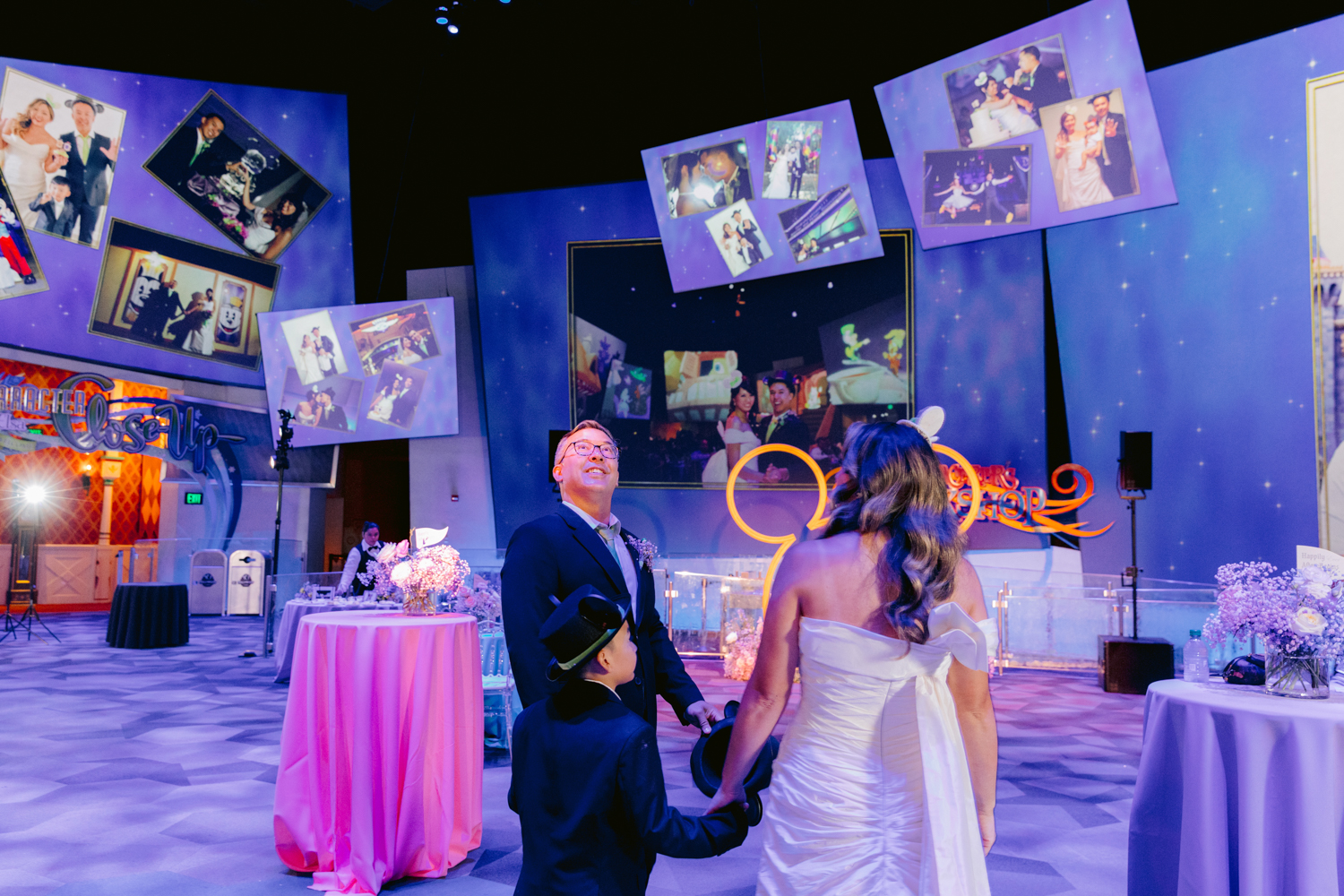 Disneyland vow renewal at the Animation Building captured by a Disneyland wedding photographer Animation Building Wedding