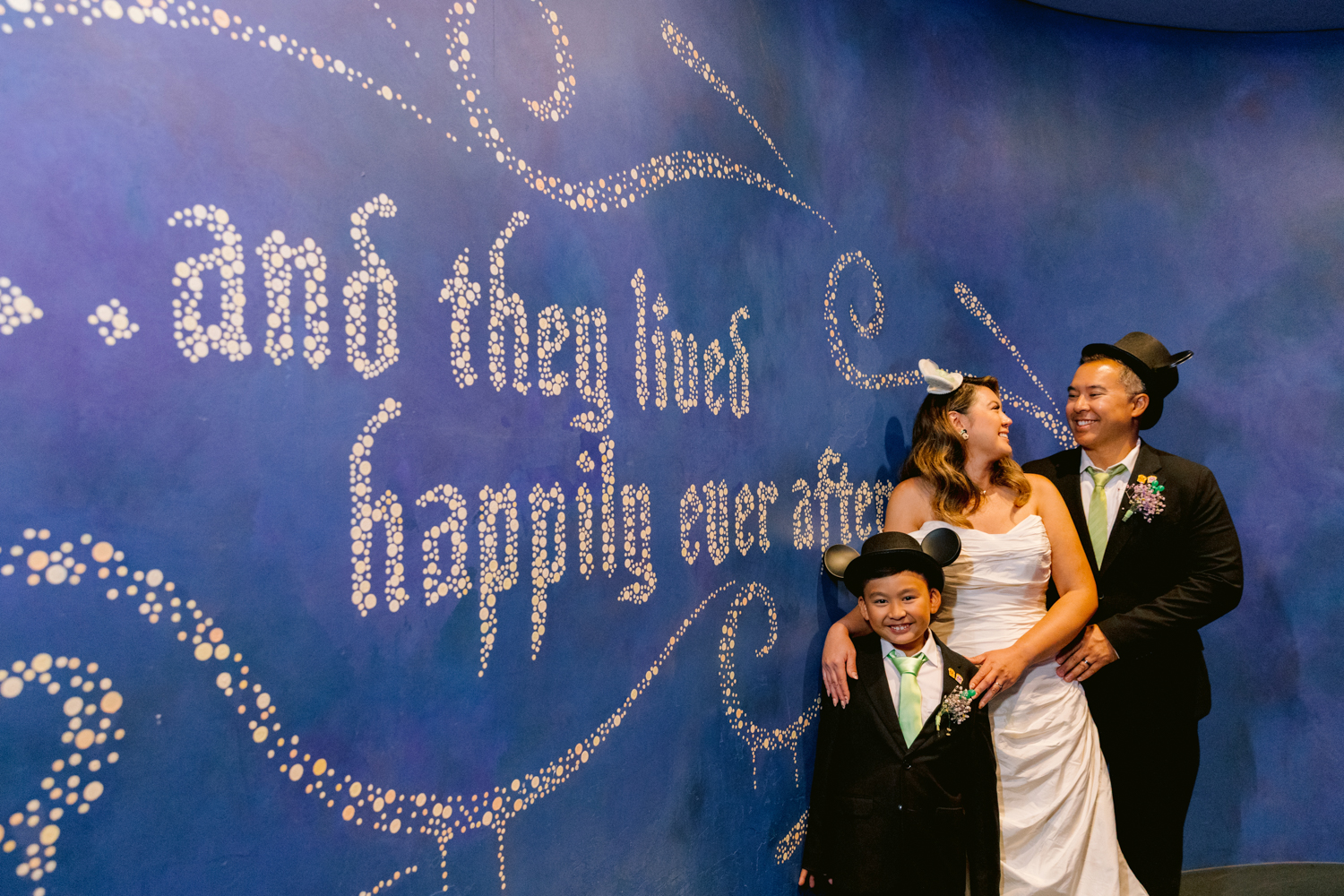 Disneyland vow renewal at the Animation Building captured by a Disneyland wedding photographer