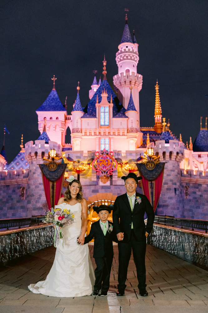 Disneyland vow renewal at the Animation Building captured by a Disneyland wedding photographer Animation Building Wedding