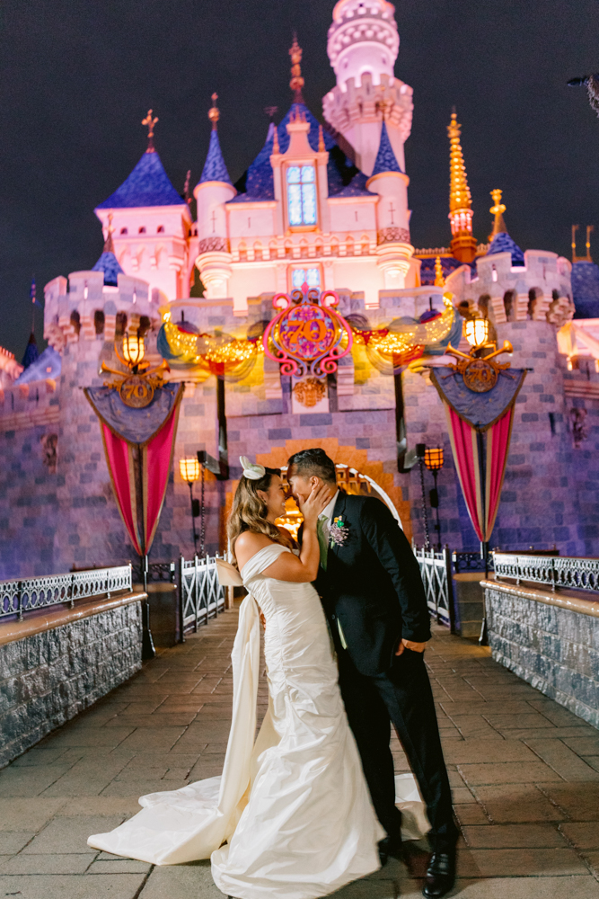 Disneyland vow renewal at the Animation Building captured by a Disneyland wedding photographer Animation Building Wedding
