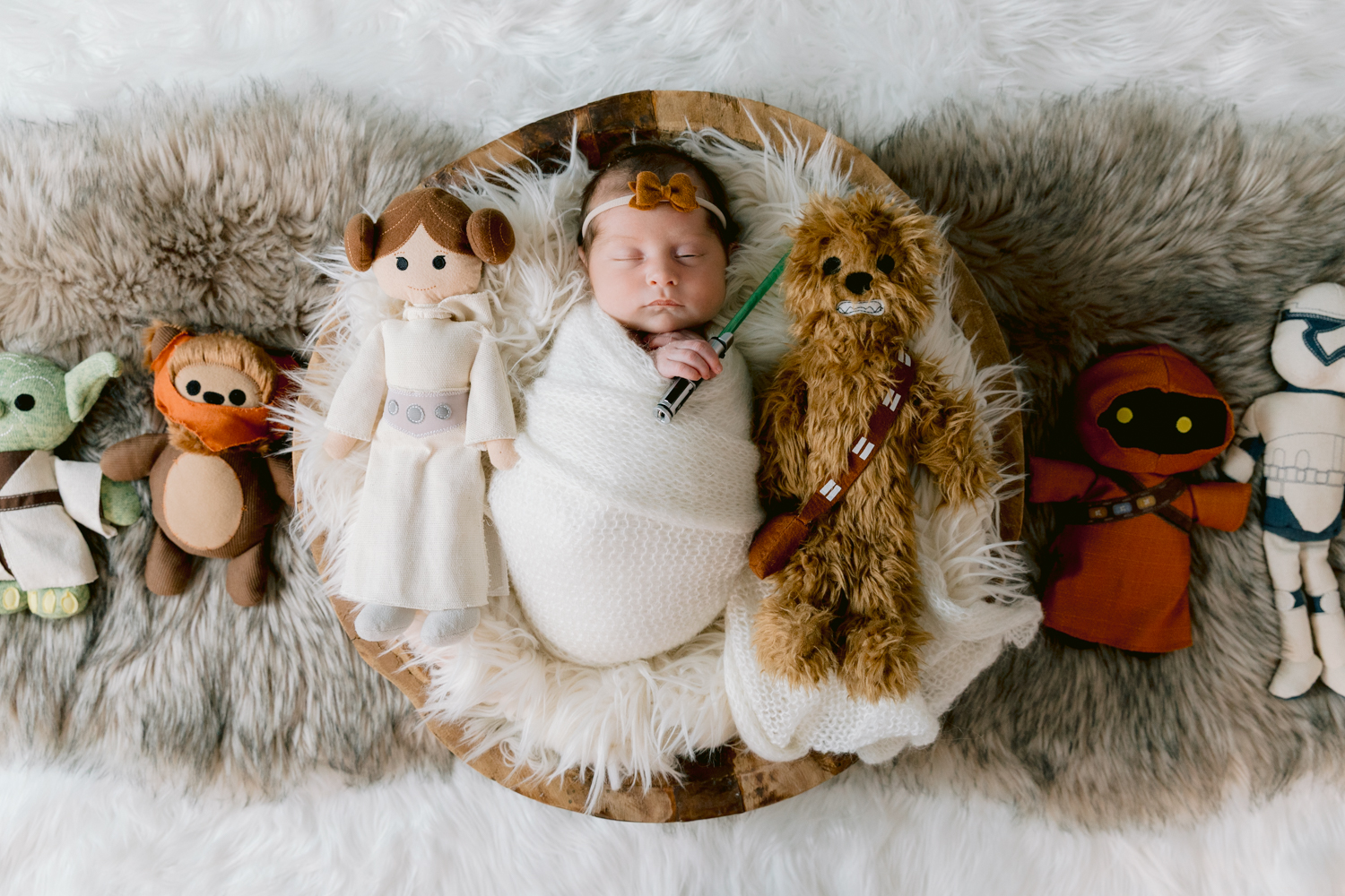 Disney inspired newborn session photographed in Orange County