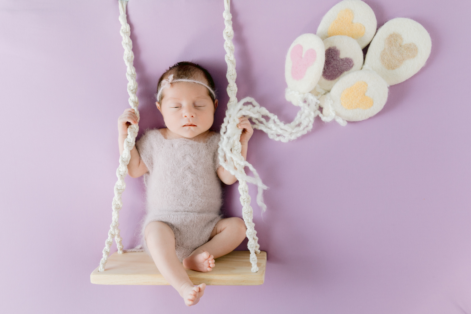 Creative Disney themed newborn photos for Orange County family