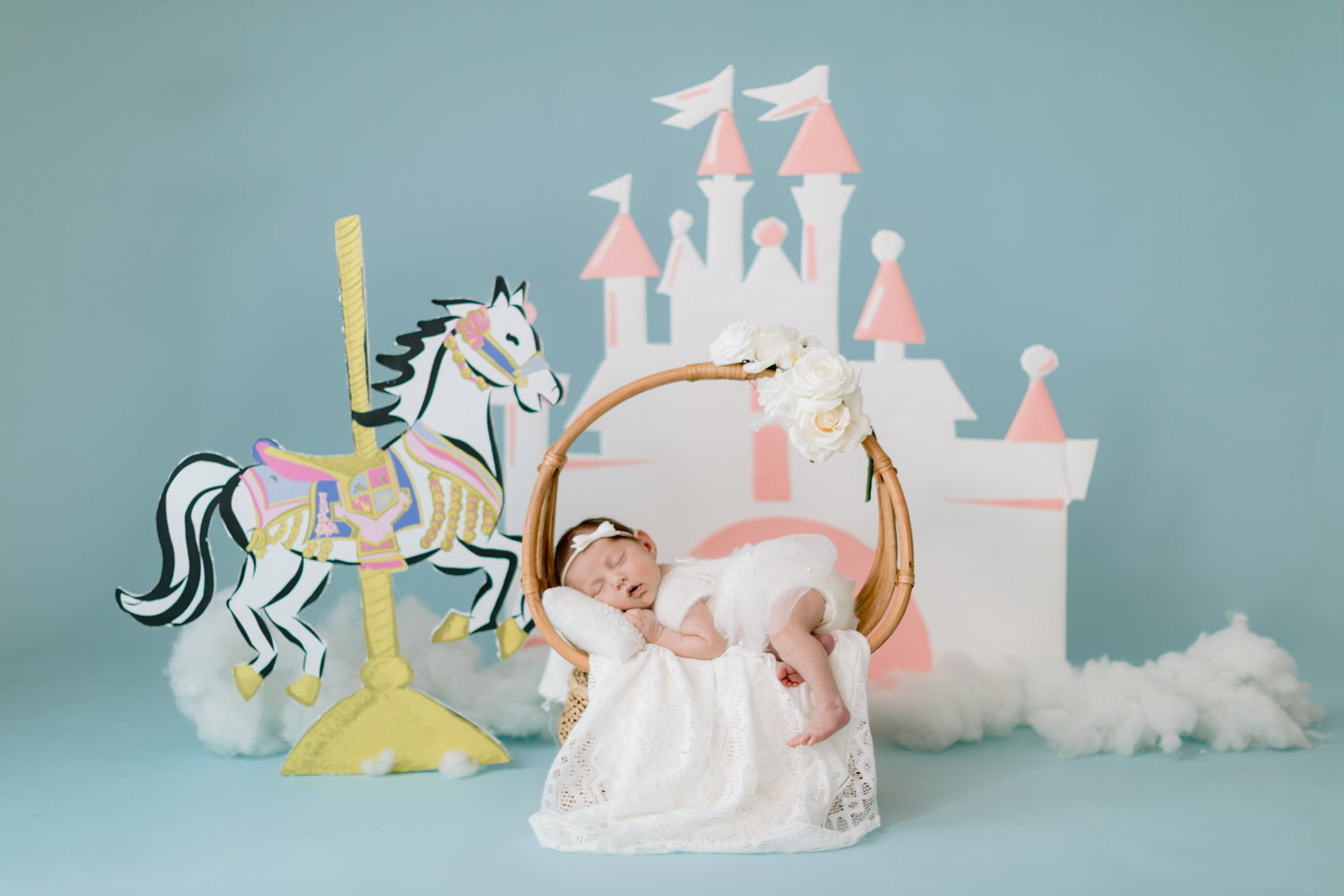Disney inspired newborn session photographed in Orange County
