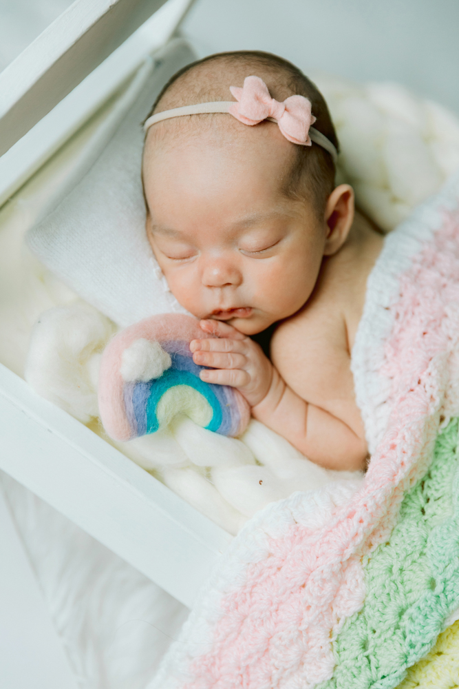 Rainbow Baby Newborn Photos Orange County