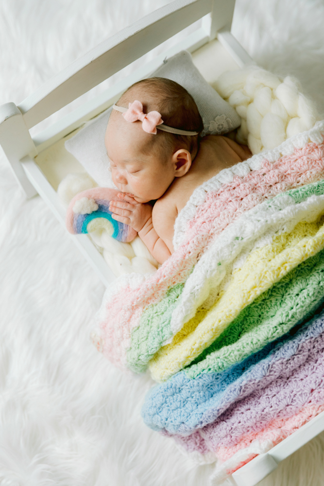 Rainbow Baby Newborn Photos Orange County