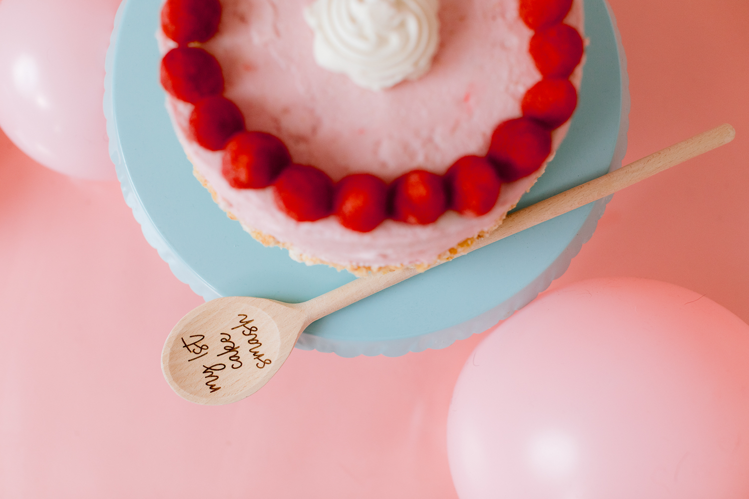 Strawberry Topped Cake Smash Session for Baby Girl