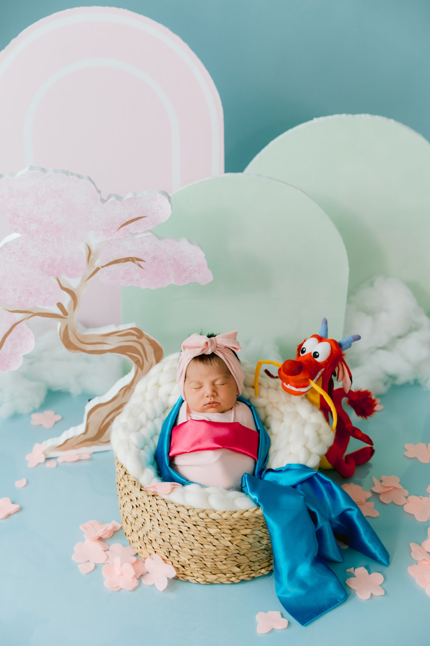 Mulan Inspired Newborn Photography – Orange County