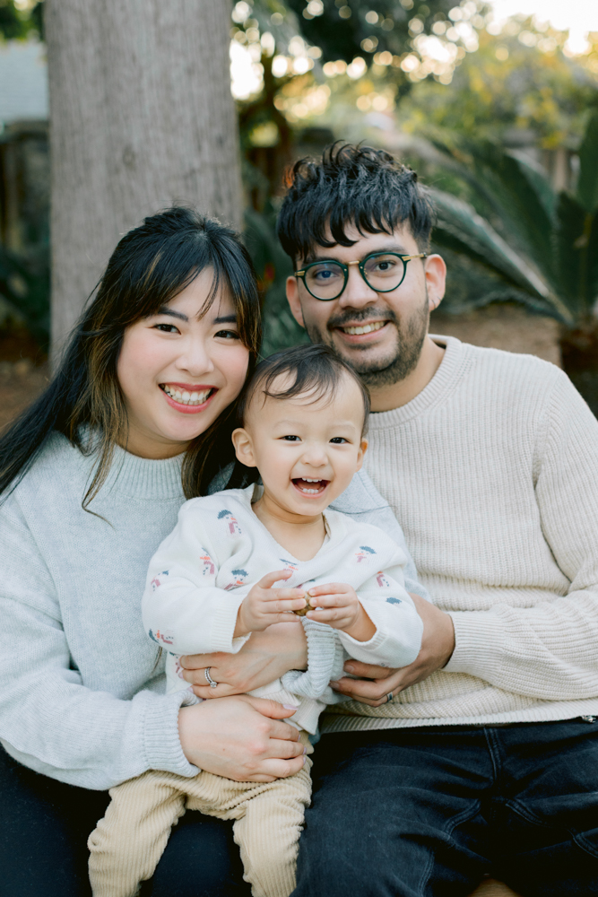 Christmas mini session in Orange, CA with a family during the holidays