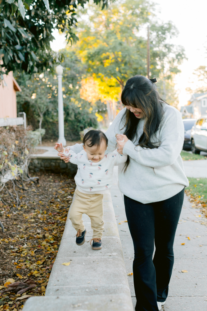 Holiday family photos taken in Orange, California
Christmas family mini session with a toddler in Orange County