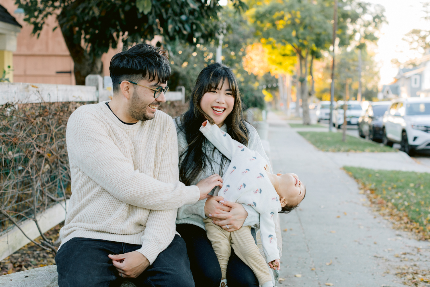 Christmas mini session in Orange, CA with a family during the holidays