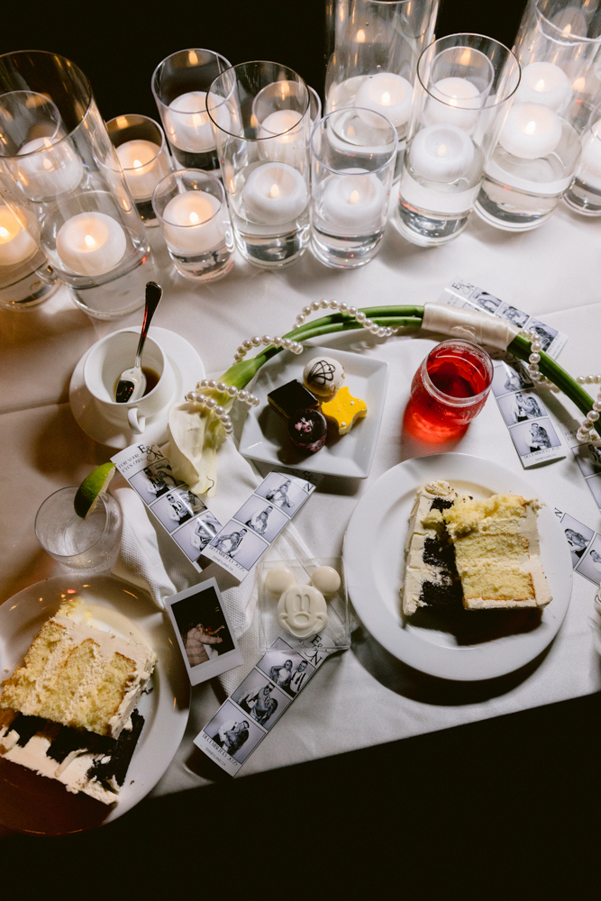 James Bond–themed wedding reception at the Disneyland Hotel in December on the Adventure Lawn