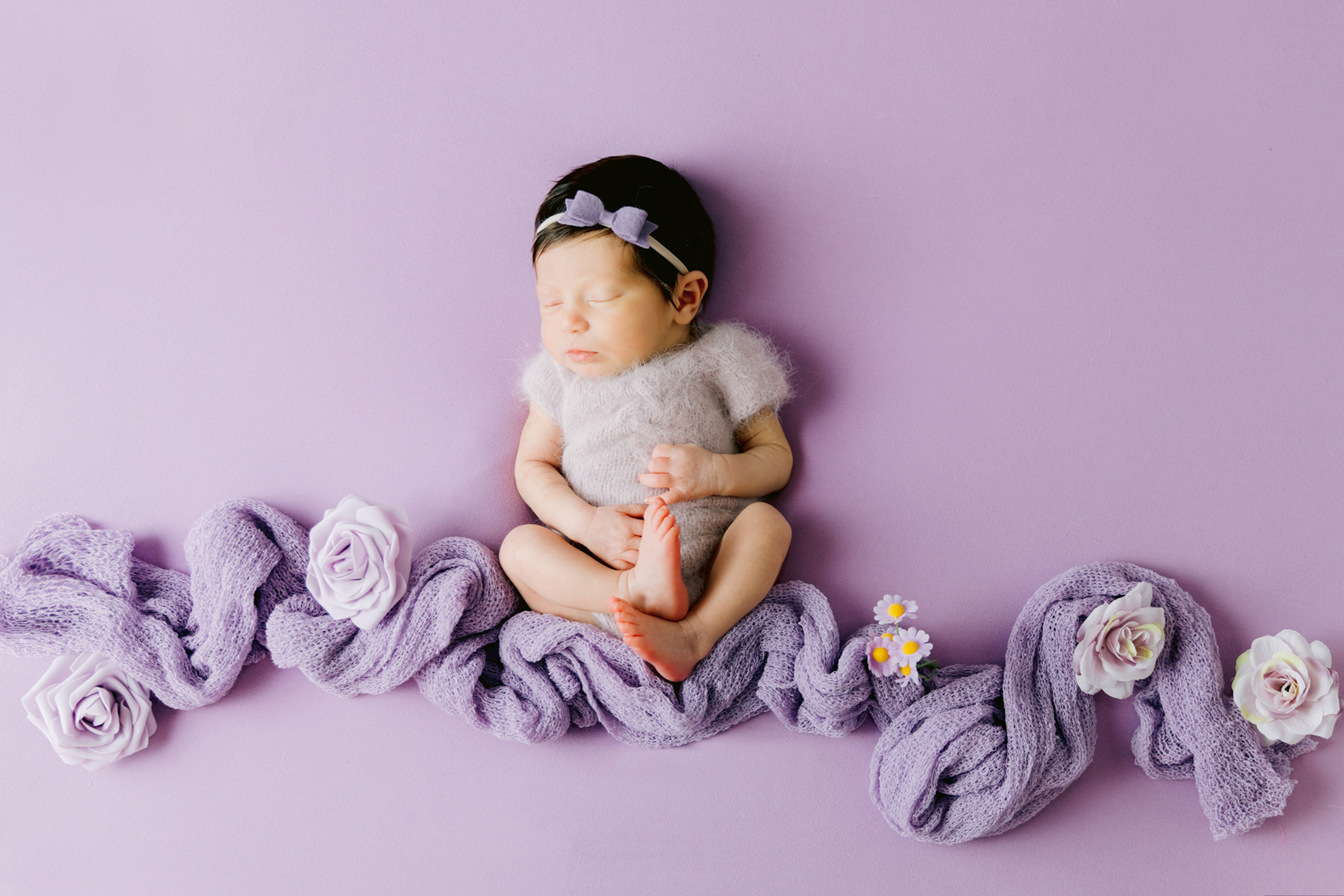 Lavender Newborn Portraits Orange County Newborn Photographer
